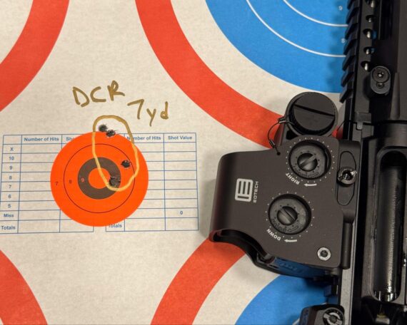 Quick group at seven yards
