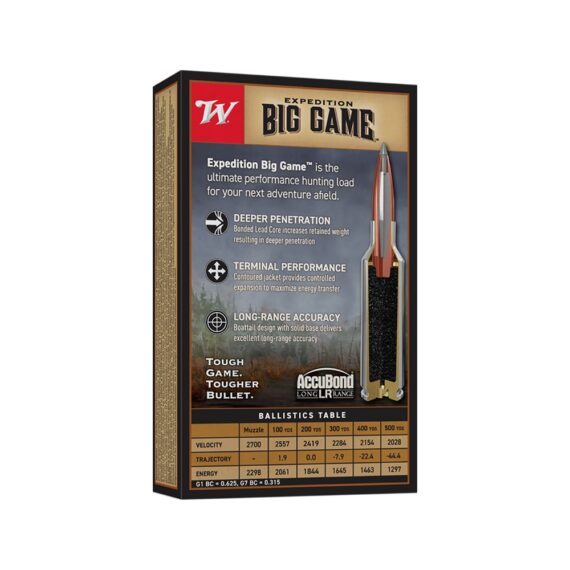 Winchester Expedition Big Game 6.5 Creedmoor 142gr AccuBond Long Range Ammo #2