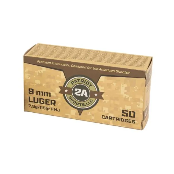 Patriot Sports 9mm 115gr FMJ Ammo