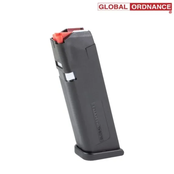 Global Ordnance 9mm 17 Round Magazine for Glock 17 Pistols