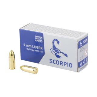 STV Scorpio 9mm 115gr FMJ Ammo