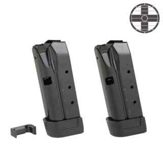 Shield Arms Z9 9mm 9 Round Magazine with Magazine Release for Glock 43 Pistols (2 Pack)