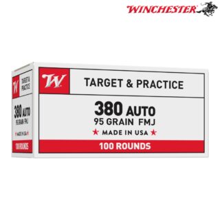 Winchester USA .380 ACP 95gr FMJ Ammo