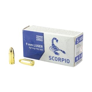 STV Scorpio 9mm 124gr FMJ Ammo