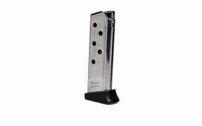 Walther PPK .380 ACP 6 Round Nickel Magazine with Finger Rest